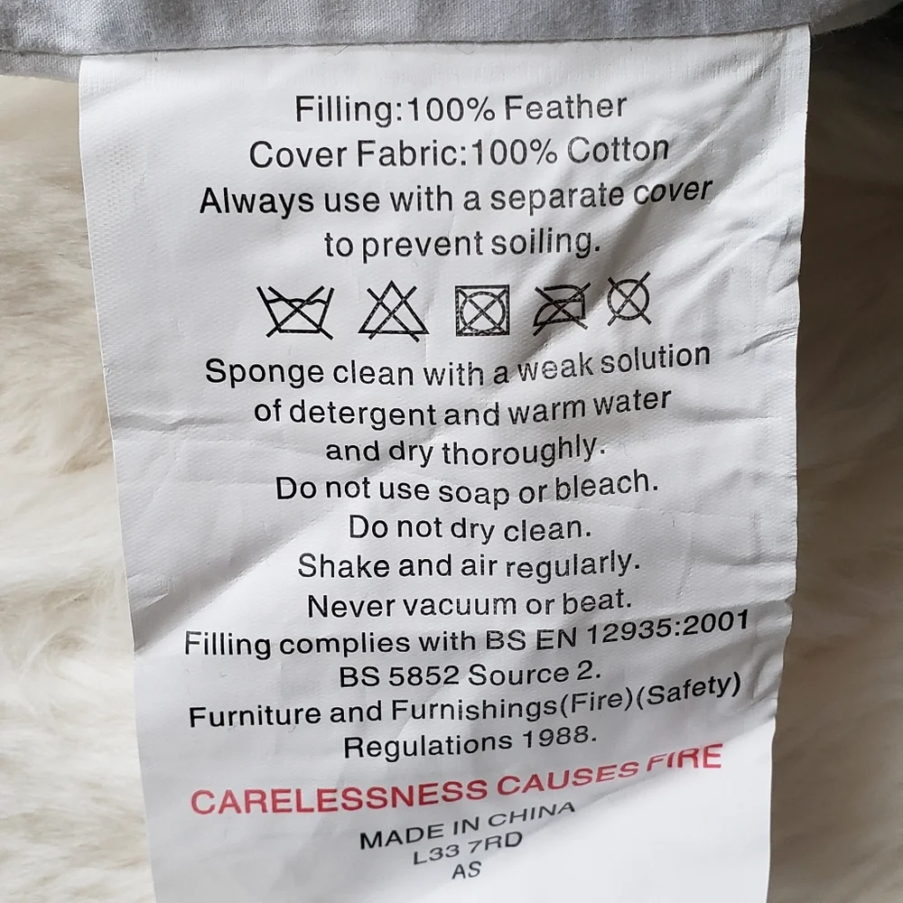 NWT Caldeira Luxury Belgian Velvet Fabric Oversized Pillow